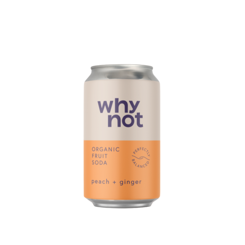 Why not soda - broskev, zázvor