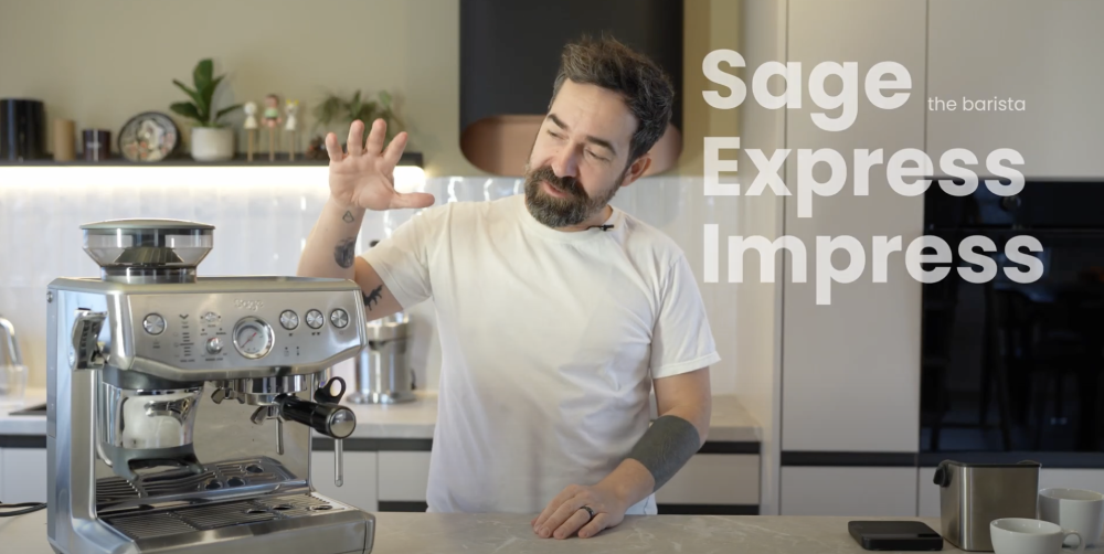 Jirka Giesl představuje kávovar Sage Express Impress